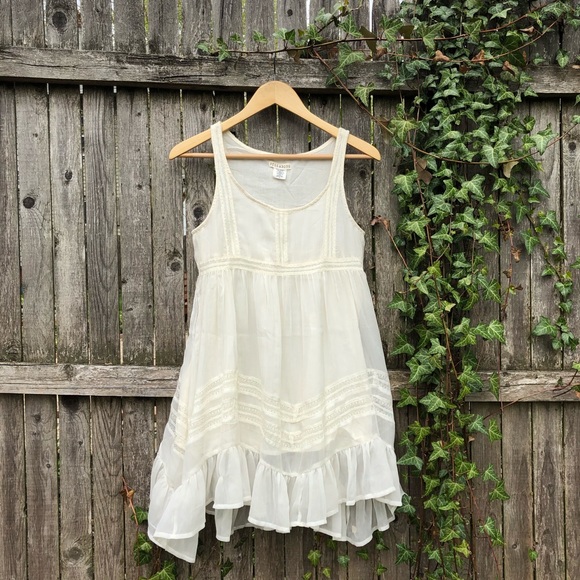 Billabong Dresses & Skirts - Billabong Ever So Sweet Cream Babydoll Dress